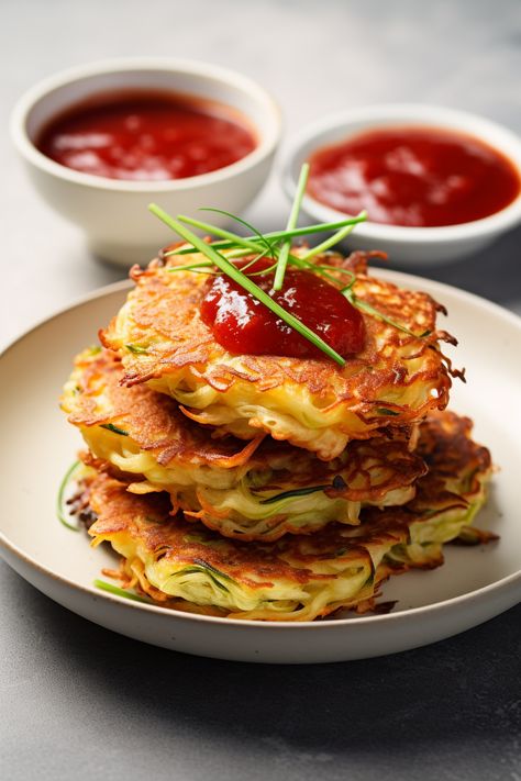 Keto Cabbage Pancakes with Spicy Dipping Sauce Keto Cabbage Pancakes, Keto Cabbage Fritters Recipe, Spicy Dipping Sauce Recipes, Cabbage Pancakes, Keto Cabbage, Spicy Dipping Sauce, Dipping Sauces Recipes, Keto Pancakes, Dairy Free Cheese