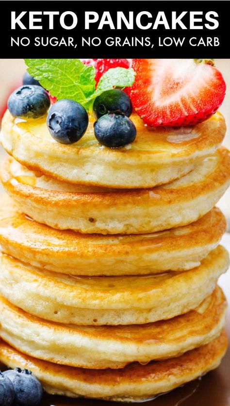 Best Keto Pancakes, Low Carb Pancake Recipe, Keto Quiche, Desayuno Keto, Low Carb Pancakes, Breakfast Low Carb, Keto Recipes Breakfast, Low Carb Snack, Keto Pancakes