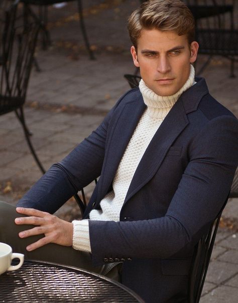 Office Old Money, Old Money Fashion, Blazer Outfits Men, Money Fashion, Preppy Men, Preppy Mens Fashion, Mens Turtleneck, Mens Fashion Classic, Fashion For Men