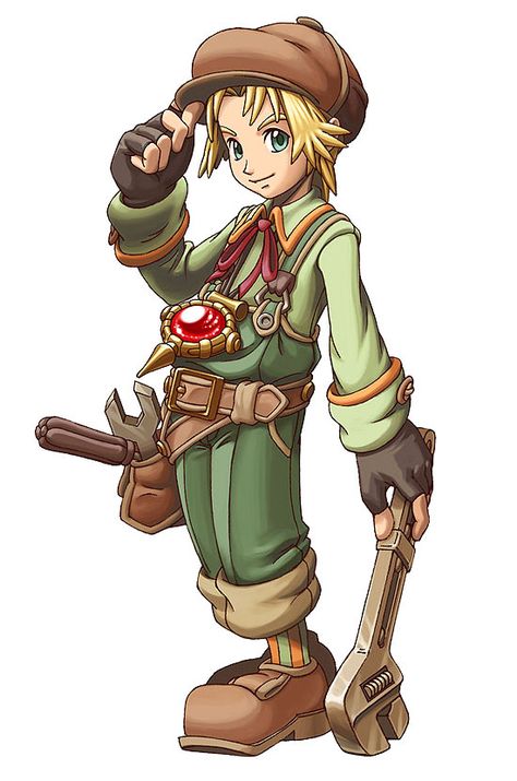 Maximillian from Dark Cloud 2 Dark Chronicle, Dark Clouds, Game Character Design, Robot Concept Art, Character Designs, Visual Novel, Cute Characters, Roleplaying Game, Game Character