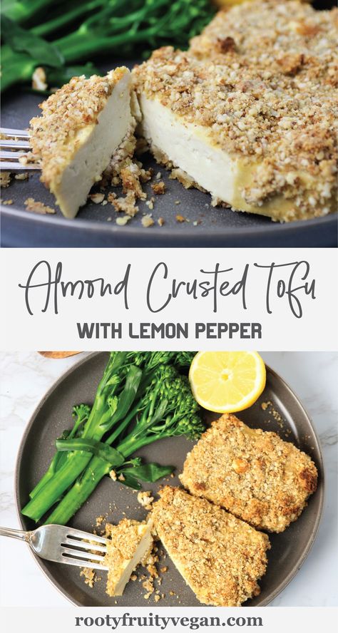 Lemon Pepper Tofu, Tofu Cutlets, Crusted Tofu, Pepper Tofu, Tofu Recipes Vegan, Meatless Meal, Tempeh Recipes, Bake Chicken, Tofu Recipe