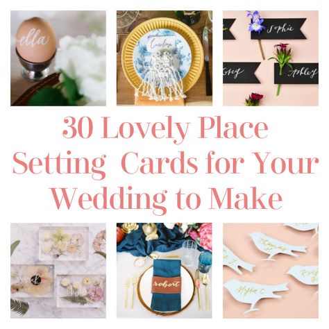 Hello, DIYers! Are you planning a wedding? Well, you’re in luck! There are so many small decisions to make and even more things to consider! Today we will be talking about how you will identify place settings at your tables with place setting cards. You can turn them into an extension of your centerpieces or […] The post 30 Lovely Place Setting Cards for Your Wedding to Make appeared first on DIY Projects by Big DIY Ideas. Place Cards Diy, Flower Place Cards, Place Setting Cards, Fabulous Diy, Mini Champagne, Embroidered Napkins, Can Diy, Wooden Tags, Champagne Bottles