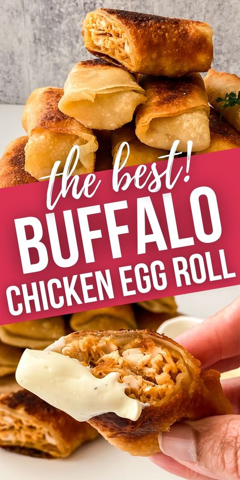 Egg Roll Wrap Chili Rellanos, Spicy Chicken Egg Rolls, Chicken And Cheese Egg Rolls, Specialty Egg Rolls, Bbq Chicken Egg Rolls, Buffalo Chicken Eggrolls Fried, Buffalo Chicken Egg Roll Recipes, South Western Egg Rolls Recipe, Different Types Of Egg Rolls