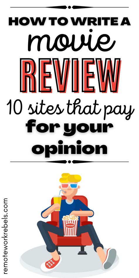 How to write a movie review and get paid. Get paid to review movies with these 10 sites that pay for your opinion. Love to write? Love movies? Get paid to review movies in your spare time. How To Write A Movie Review, Retirement Activities, Get Paid To Write, Paid To Write, Job Online, Informative Essay, Chasing Paper, Research Writing, Essay Prompts