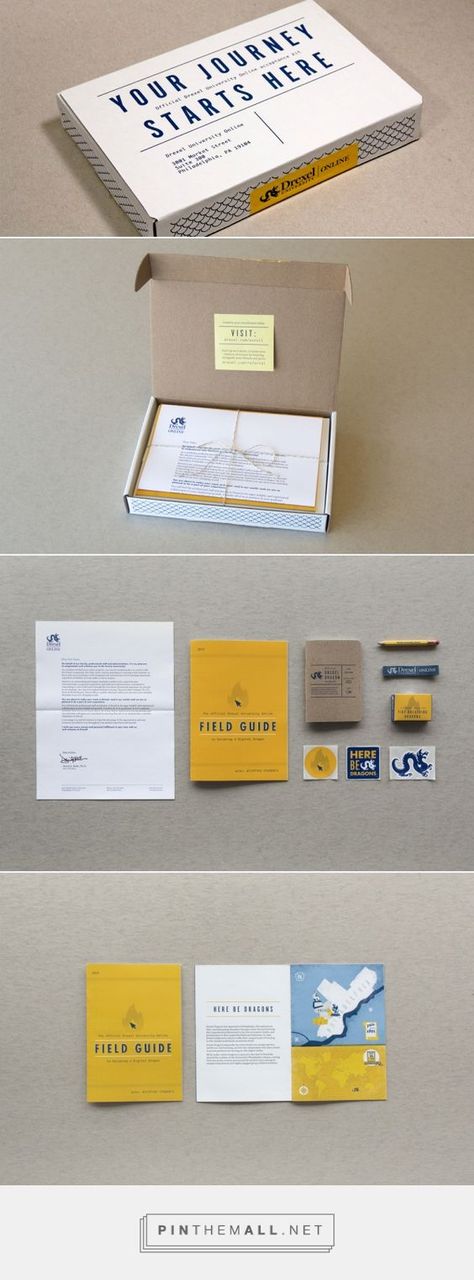 Drexel University’s online programs wanted to foster a sense of Drexel school spirit and instill a sense of community to the online learners by sending out an engaging Welcome Kit to all new students. Cultural Probes, Drexel University, Sales Kit, Cv Inspiration, Welcome Kit, Employee Handbook, Sense Of Community, Welcome Packet, Employer Branding