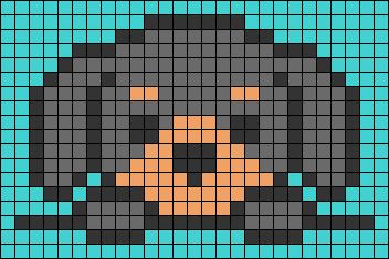 Dog Pixel Art 32x32, Dachshund Pixel Art, Pixel Dog Art, Pixel Art Chien, Pixel Art Cute Animals, Pixel Art Dog, Animal Pixel Art, Dog Pixel Art, Simple Cross Stitch Patterns