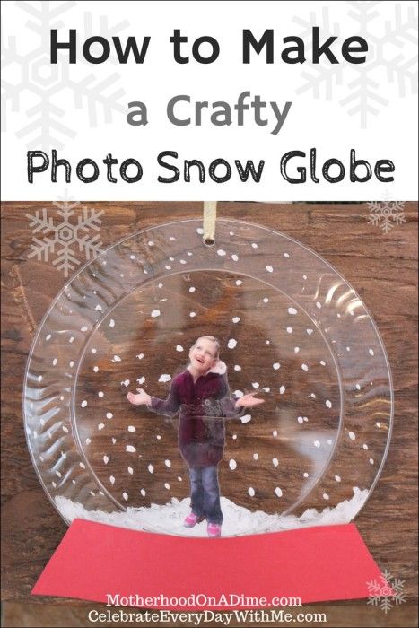 I love this craft!  Great for a winter classroom party, too! Classroom Winter Party, Living Nativity, 1st Grade Crafts, Photo Snow Globes, Parents Gifts, Winter Crafts Preschool, Photo Snow, Snow Globe Crafts, Globe Gift