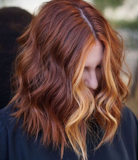 Az Hairstylist 🌵 on Instagram: “If fall was a hair color 😍🍁🍂 . . . #redhair #redhead #redkencolor #behindthechair #moneypiece #azhairstylist #azhair #azstylist #paintedhair” Auburn Hair With Highlights, Brunette Tones, Natural Brunette, Face Framing Hair, Blonde Shades, Red Blonde Hair, Face Frame, Upgrade Your Look, Hair Colours