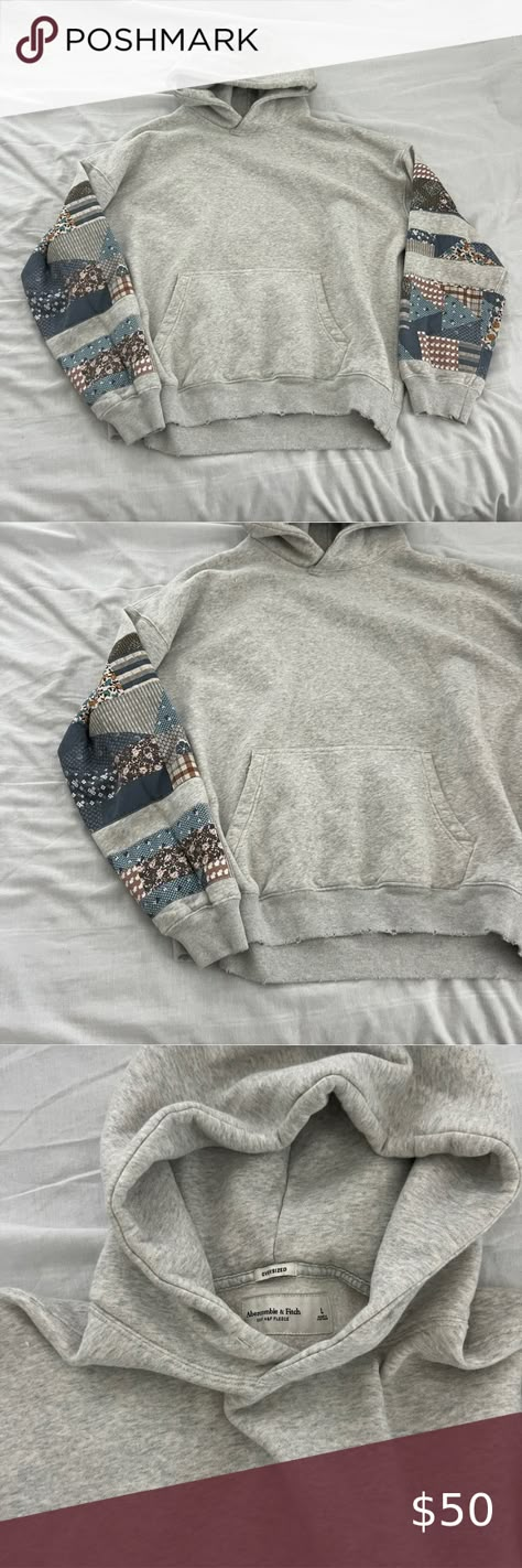 Abercrombie and fitch hoodie Blue Hoodie Outfit, Thrift Outfit, Inspo Pictures, Patchwork Hoodie, Stitch Hoodie, Clothes Outfit, Hoodie Outfit, Abercrombie And Fitch, Blue Hoodie