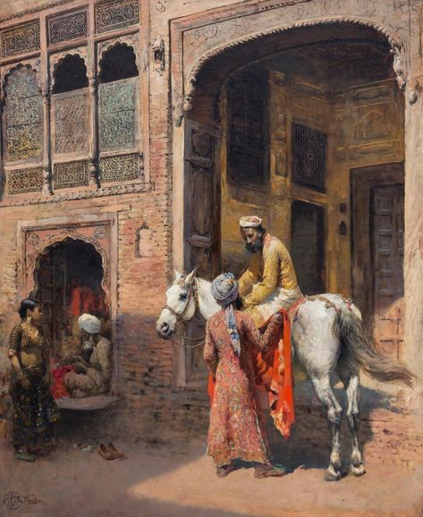 Edwin Lord Weeks, South Asian Art, Surrealism Painting, Brown Art, Indian Paintings, Yellow Art, Expressionism Painting, Orange Art, Oil Painting Reproductions