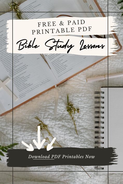 Elevate your spiritual journey with our comprehensive Bible study lessons designed specifically for women! 🌸📖 Explore a variety of free and paid printable PDF resources that cater to all aspects of faith and personal growth. Perfect for individual study or group sessions. Start deepening your connection with God today! #BibleStudyForWomen #PrintableBibleStudy #FaithJourney #SpiritualGrowth #ChristianResources #FreeAndPaidPrintables Bible Study For Women Spiritual Growth, Women’s Bible Study Lessons, Bible Study Lessons Free Printable, Connection With God, Bible Study Template, Study Printables, Personal Bible Study, Bible Study Printables, Free Bible Study