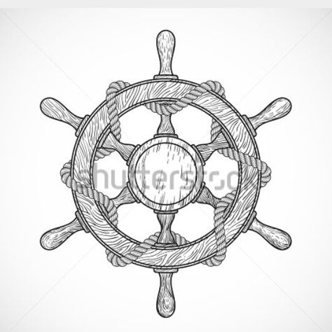 I would like with some flowers in between Ship Helm Tattoo, Helm Tattoo, Ship Wheel Tattoo, Pencil Art For Beginners, Pirate Ship Wheel, Ship Helm, Wheel Tattoo, Sea Wolf, Pirate Tattoo