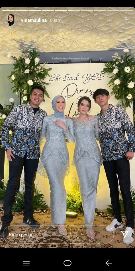 Dress Kebaya Hijab, Kebaya Engagement Hijab, Kebaya Wisuda Non Hijab, Songket Modern, Kebaya Modern Hijab Bridesmaid, Baju Bridesmaid Modern Hijab, Baju Bridesmaid Hijab, Dress Kebaya Modern, Kebaya Wisuda Hijab