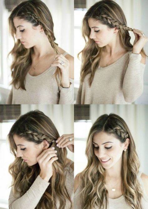 easy hairstyles for lazy days Fast Easy Hairstyles, Medium Length Hair Up, Easy Hairstyles For Medium Length, Short Hair Up, Hairstyle Easy, Hairstyles Girl, Easy Hairdos, Long Hair Ideas, Hairstyles For Prom