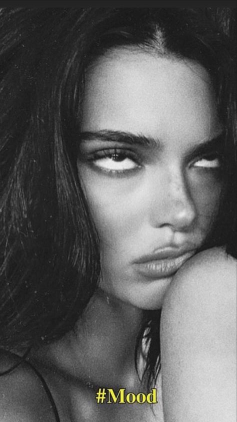 Caption This, White Photo, Kendall Jenner, A Woman, Black And White, On Instagram, White, Instagram, Black