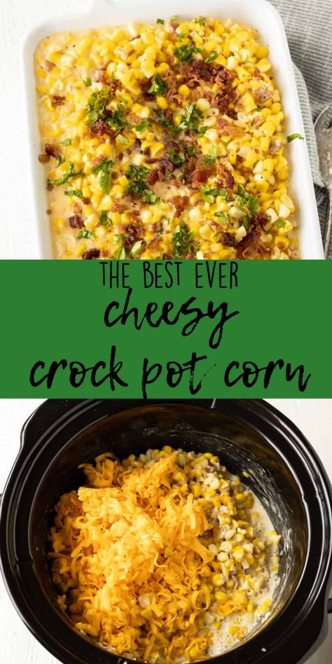 Crockpot Cheesy Corn, Best Corn Recipe, Crockpot Corn, Crock Pot Corn, Cream Cheese Corn, Roast Beef Dinner, Cheesy Corn, Meat Smoker, Corn Dishes