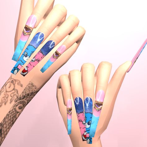 Sims 4 Nail Mods, Black Hair Sims 4, Nails Cc Sims 4, Hair Sims 4 Cc, Cc Nails, Sims 4 Nails, Cc Makeup, Sims 4 Challenges, Sims 4 Black Hair