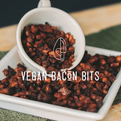 Vegan Bacon Bits – VeggieJeva Vegan Bacon Bits, Pizza Vegan, Tempeh Bacon, Vegan Bacon, Gluten Free Egg Free, Vegan Sausage, Chocolate Fruit, Vegan Meal Prep, Vegan Appetizers