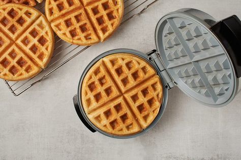 Overnight Yeast Waffles Recipe Yeast Waffle Recipe, Yeast Waffles, Yeasted Waffles, Waffles Recipe, Busy Morning, Eating Plan, Waffle Recipes, Warm Milk, Hearty Breakfast