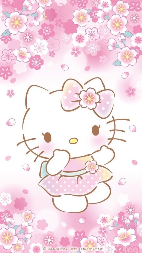 헬로키티 배경화면, Pink Wallpaper Hello Kitty, Images Hello Kitty, Walpaper Hello Kitty, Hello Kitty Images, Hello Kitty Aesthetic, Images Kawaii, Unicorn Wallpaper, Hello Kitty Characters