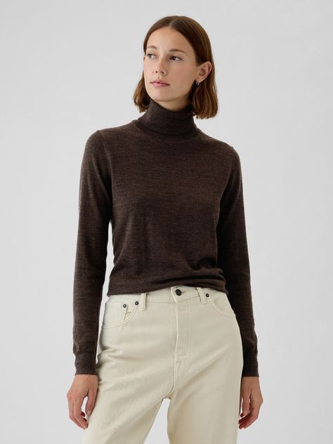 Knit turtleneck sweater