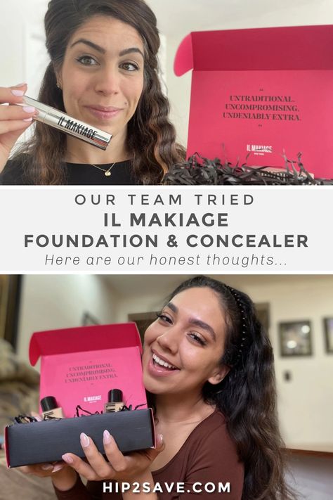 They claim to offer the perfect shade, so we've put this foundation and concealer to the test and are sharing the ultimate Il Makiage review! #ilmakiage #ilmakiagereview #ilmakiagefoundation #ilmakiageconcealer #makeup #beauty #cosmetics #beautyjunkie #makeupaddict I’ll Makiage Makeup, How To Apply Il Makiage Foundation, I’ll Makiage Foundation, Il Makiage Foundation Before And After, Ilmakiage Foundation, Il Makiage Concealer, Il Makiage Foundation, Makeup Application Order, Foundation Tutorials