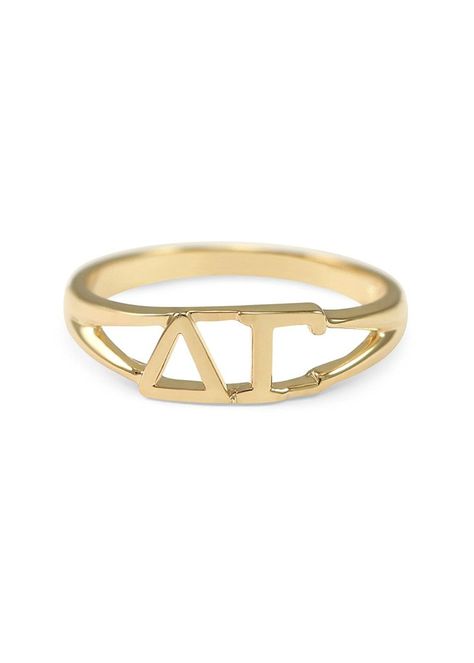 Delta Gamma 14k Gold Plated Sorority Ring with Greek letters ** Click image for more details. (This is an affiliate link) #Rings Alpha Kappa Psi, Sigma Alpha Iota, Fraternity Gifts, Delta Gamma Sorority, Kappa Kappa Psi, Sorority Jewelry, Sorority Merchandise, Sigma Alpha, Alpha Gamma Delta