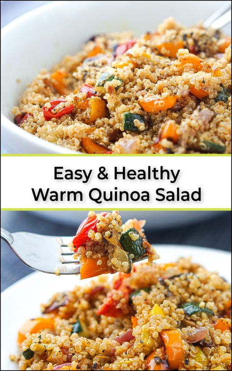 Side Dish Cold, Quinoa Recipes Side Dish, Quinoa Side, Veggie Quinoa Salad, Quinoa Side Dish, Quinoa Recipes Dinner, Veggie Quinoa, Easy Roasted Vegetables, Quinoa Recipes Easy