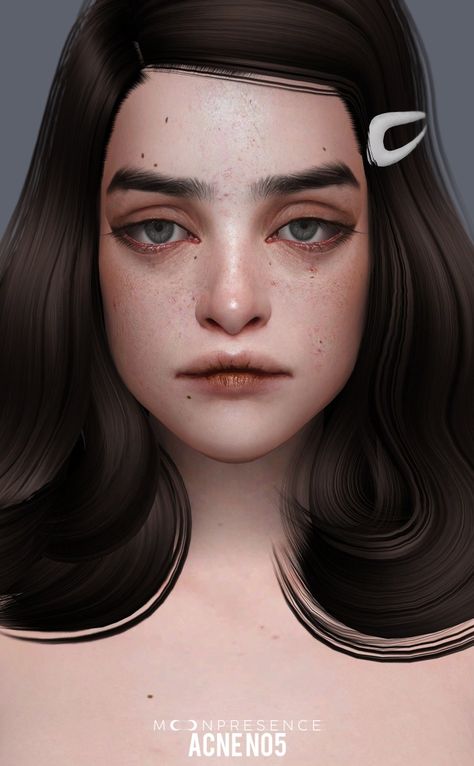 Sims 4 Face Inspiration, Sims 4 Alpha Skin Details, Sims 4 Cc Alpha Skin, Sims Stories, The Sims 4 Skin, Skin Aesthetics, Skin Details, Sims 4 Cc Skin, Sims 4 Characters