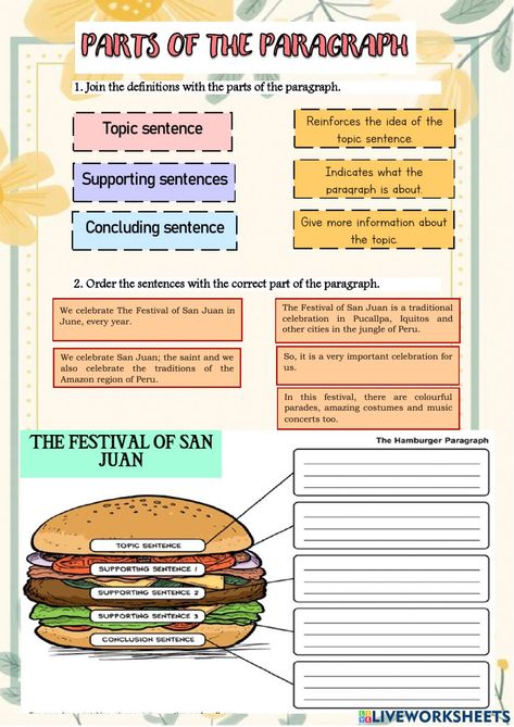 Parts Of A Paragraph, Language Proficiency Levels, Paragraph Worksheets, Paragraph Structure, Grammar Exercises, Topic Sentences, Challenges Activities, Language Proficiency, Cultural Awareness