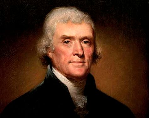 President Thomas Jefferson (1743-1826) from the Official Portrait by Peale Sally Hemings, Jefferson Quotes, Thomas Jefferson Quotes, Thanksgiving History, James Madison, Thomas Jefferson, Declaration Of Independence, Founding Fathers, Us Presidents