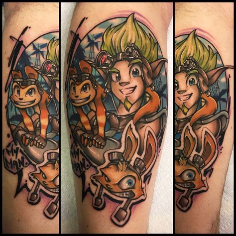 My newest addition from my favorite game Crash Bandicoot Tattoo, Jak And Daxter, Game Tattoo, Jak & Daxter, R Tattoo, Crash Bandicoot, Professional Tattoo, Tattoos Ideas, Tattoo Idea