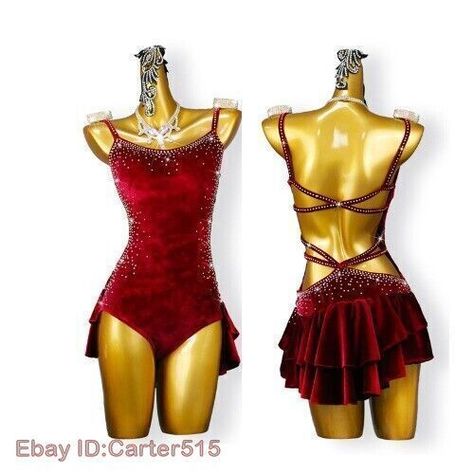 ad eBay - Find many great new & used options and get the best deals for Red Velvet Latin Dance Dress Short Skirt Ballroom Costume Professional Cha-Cha at the best online prices at eBay! Free shipping for many products! Party Dance Outfit, Lavender Dance Costume, Moulin Rouge Dance Costume, Halloween Burlesque Costumes, Dracula Dance Costume, Red Ballroom Dance Dress, Latin Costumes Dancers, Jazz Dance Costumes Sassy Red, Competitive Dance Costumes