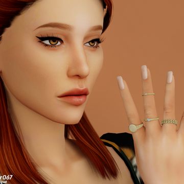 Monet Ringset | Christopher067 on Patreon Sims4 Clothes, Sims 4 Collections, Plain Bands, Sims 4 Cas, Sims Community, Electronic Art, Ts4 Cc, Small Rings, Maxis Match