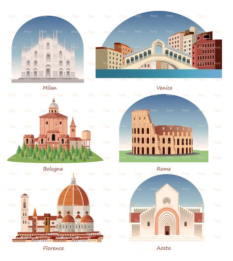 Italy Symbols on Behance Italy Symbols, Nursery Classroom, Instagram Branding, Instagram Feed Inspiration, City Wallpaper, Highlight Icons, Travel Collection, Instagram Highlight Icons, Instagram Icons