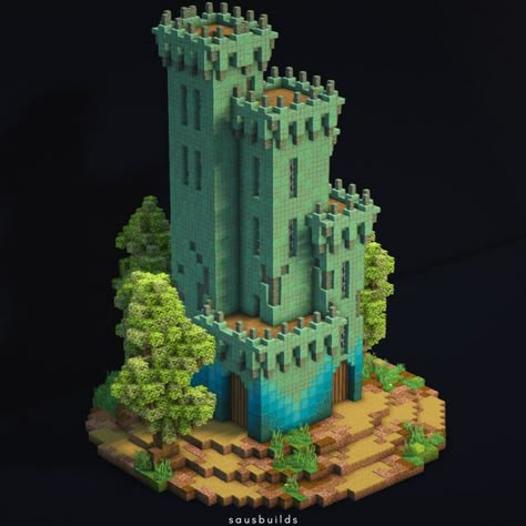 Saus on Instagram: "Copper Castle  =•=•=•=•=•=•=•=•=•=•=•=•=•=•=•=•=  Follow me for regularly posted and original content @sausbuilds  DM for reposts & provide credit.  Shaders: BSL  =•=•=•=•=•=•=•=•=•=•=•=•=•=•=•=•=  #minecraft #medievalhouse #minecraftbuilds #minecraftonly #minecraftideas #minecraftdesign #minecraftinspiration #pcgamer #minecrafthouse #minecraftarchitecture #medieval #fantasy #fantasyart #voxelart #castle #pixelart #minecraftbuild" Minecraft Medieval Skins, Minecraft Small Castle, Minecraft Starter Base, Minecraft Castle Walls, Minecraft Castle Designs, Terraria Builds, Minecraft Steampunk, Minecraft Statues, Mc Builds