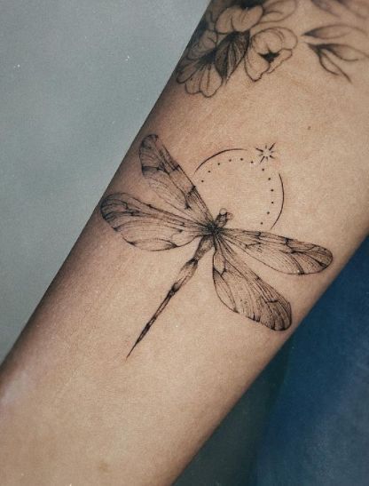 Dragonfly Tattoo Ideas, Tattoo Dragonfly, Dragonfly Tattoos, Small Dragonfly Tattoo, Dragonfly Tattoo Design, Muster Tattoos, Anchor Tattoos, Cat Tattoos, Dragonfly Tattoo