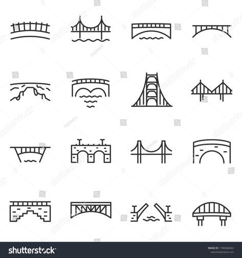 Sf Bridge Tattoo, Bixby Bridge Tattoo, Fantasy Map Bridge Icon, Small Bridge Tattoo, Fine Line Bridge Tattoo, Bridge Sketch Simple, Bridge Tattoo Simple, Bridge Tattoo Ideas, Bridge Doodle