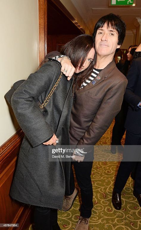 https://media.gettyimages.com/photos/angie-marr-and-johnny-marr-arrive-at-the-xperia-access-q-awards-at-picture-id457647354 Johnny Marr And Angie, Angie Marr, Johnny Marr, 80s Bands, Will Smith, Leather Jacket, Media, Music, Leather