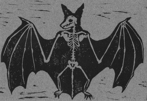 Bat Skeleton, Count Dracula, Relief Print, Gothic Aesthetic, Arte Horror, Art Anime, Pics Art, Dracula, Vintage Halloween