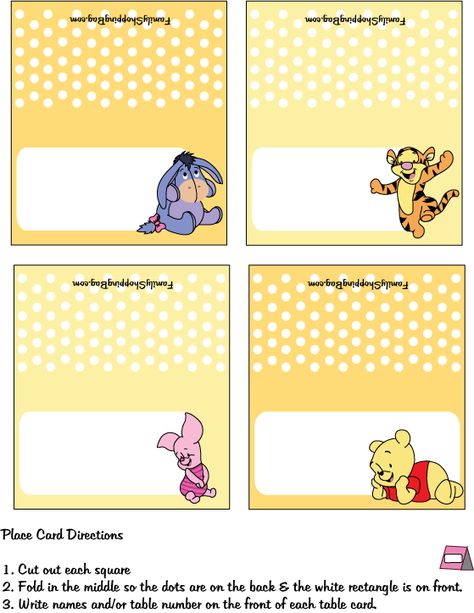 Winnie the Pooh Place Card Stationary Diy, Toy Story Invitations, Pooh Party, Winnie The Pooh Themes, Pooh Birthday, Winnie The Pooh Birthday, Cute Winnie The Pooh, Printable Ideas, Winnie The Pooh Friends