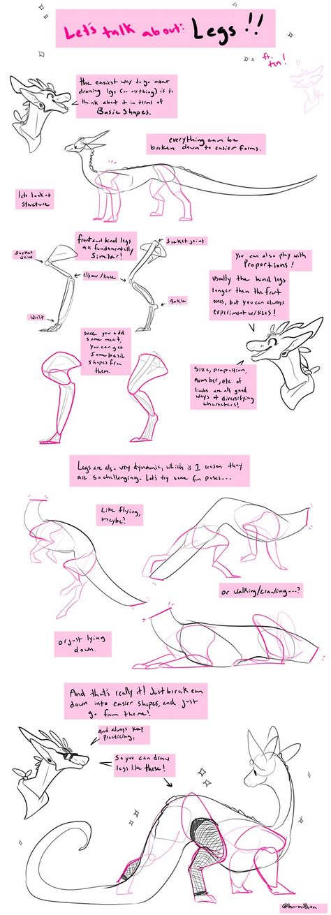 a leg tutorial Dragon Poses, Drawing Dragon, Dragon Anatomy, I Will Wait, Until The Very End, Dragon Sketch, Creature Drawings, Anatomy Drawing, Dragon Drawing