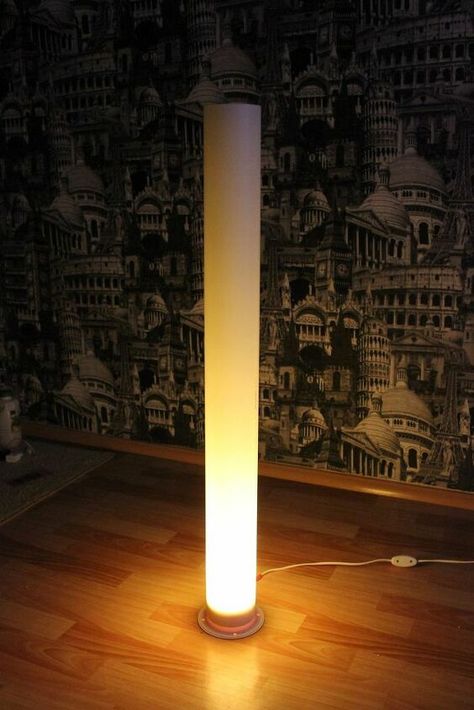 How to Make a PVC Pipe Lamp With Your Own Hands. With RGB and Bluetooth Speaker DIY | Hometalk Homemade Lighting, Bluetooth Speakers Diy, Diy Drum Shade, Homemade Lamps, Restoration Hardware Inspired, Designer Lamp, Lampe Diy, Blue Lamp Shade, Lamp Makeover