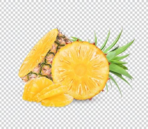 Pineapple with leaves isolated premium p... | Premium Psd #Freepik #psd #pineapple-slice #pineapple #ananas #tropical-fruit Fresh Pineapple, Psd Template Free, Vector Photo, Graphic Resources, Pineapple, Close Up, Fruit