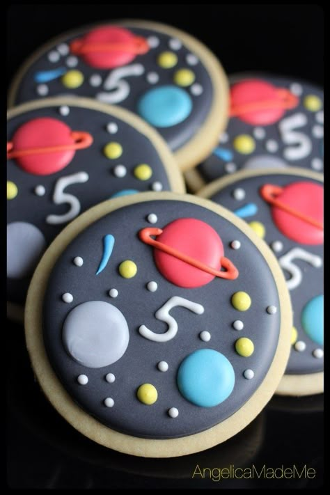 Space Sugar Cookies, Space Cookies, Space Party Ideas, Planet Birthday, Space And Planets, Planet Party, Rocket Party, Galaxy Party, Astronaut Party