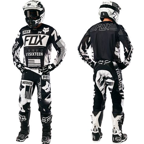 Motorcross Outfits, Motocross Outfits, Fox Outfit, Boys Game Room, Dirt Bike Gear, Bike Outfits, Mtb Clothing, Hot Biker Guys, Motocross Gear