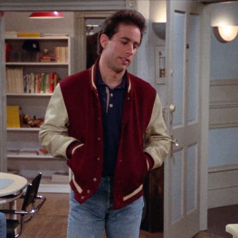 Jerry Seinfeld Style, Jerry Seinfeld Outfits, Seinfeld Outfits, Seinfeld Kramer, Neutral Jeans, Neutral T Shirts, 90s Fits, Jerry Seinfeld, Send Help