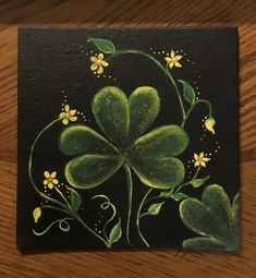 Celtic Painting Ideas, Shamrock Chalkboard Art, March Painting Ideas Canvases, Saint Patricks Day Paintings, Pot Of Gold Painting, St Patricks Paintings On Canvas, At Patrick’s Day Painting, Shamrock Painting On Canvas, St Patrick’s Day Painting Ideas