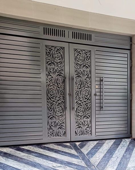 Main Entrance Door Design Iron Gates, Main Grill Gate Design, Modern Iron Gate, Modern Iron Gate Designs, Latest Gate Design, Modern Steel Gate Design, Modern Main Gate Designs, Welding Works, Wrought Iron Front Door