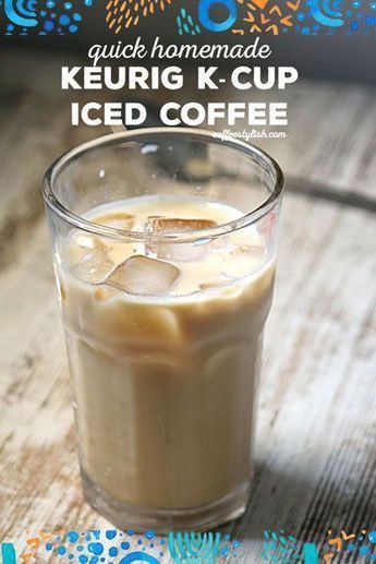 Iced Coffee With Keurig, Iced Coffee Recipe Keurig, Keurig Iced Coffee, Making Iced Coffee, Keurig Recipes, Make Iced Coffee, Homemade Iced Coffee, Best Iced Coffee, Coffee Protein Shake